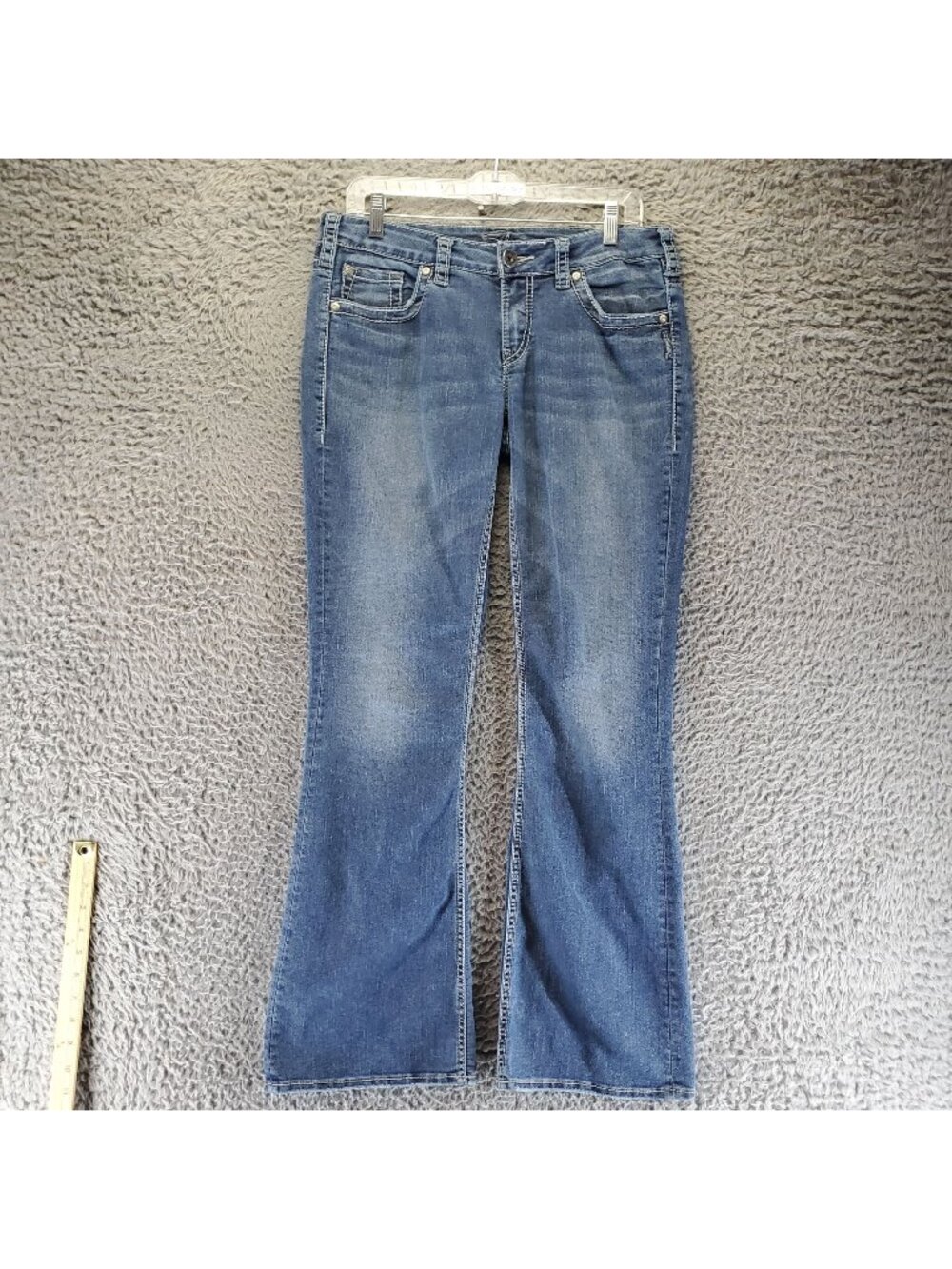Silver Jeans Womens Size 30 Blue Aiko Bootcut Western Denim *Read*